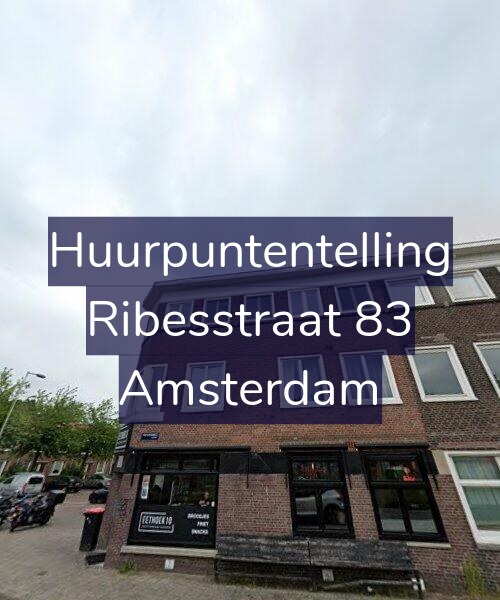 Foto gevel Huurpuntentelling voor Ribesstraat 83, Amsterdam
