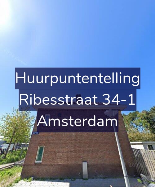 Foto gevel Huurpuntentelling voor Ribesstraat 34-1, Amsterdam