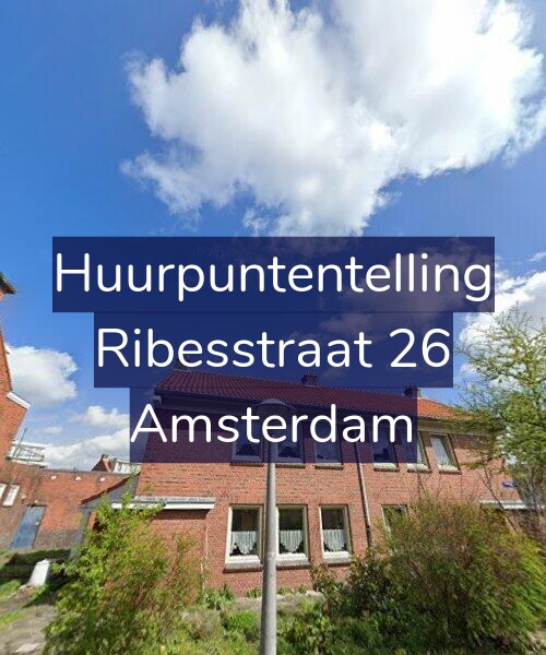 Foto gevel Huurpuntentelling voor Ribesstraat 26, Amsterdam