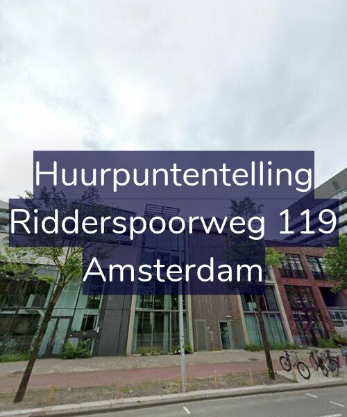 Foto gevel Huurpuntentelling voor Ridderspoorweg 119, Amsterdam