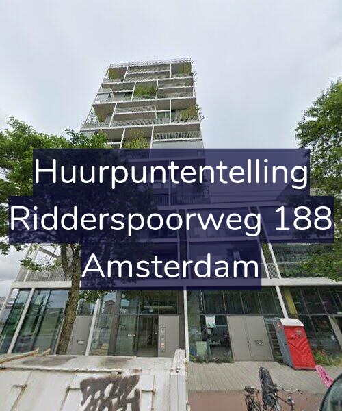 Foto gevel Huurpuntentelling voor Ridderspoorweg 188, Amsterdam