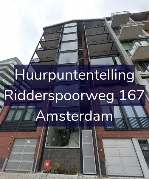 Foto gevel Huurpuntentelling voor Ridderspoorweg 167, Amsterdam