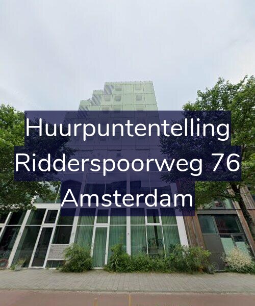 Foto gevel Huurpuntentelling voor Ridderspoorweg 76, Amsterdam