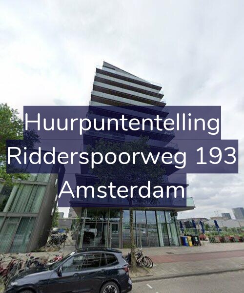 Foto gevel Huurpuntentelling voor Ridderspoorweg 193, Amsterdam