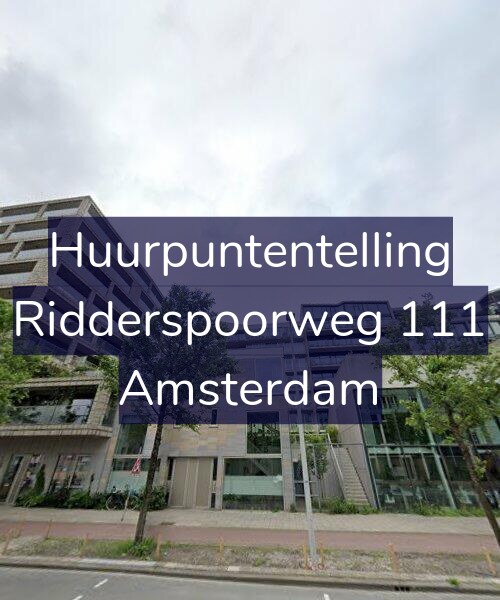 Foto gevel Huurpuntentelling voor Ridderspoorweg 111, Amsterdam