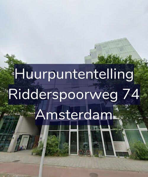 Foto gevel Huurpuntentelling voor Ridderspoorweg 74, Amsterdam