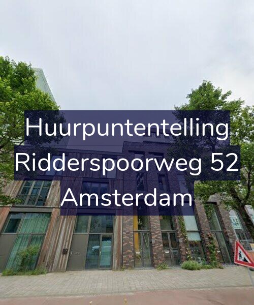 Foto gevel Huurpuntentelling voor Ridderspoorweg 52, Amsterdam