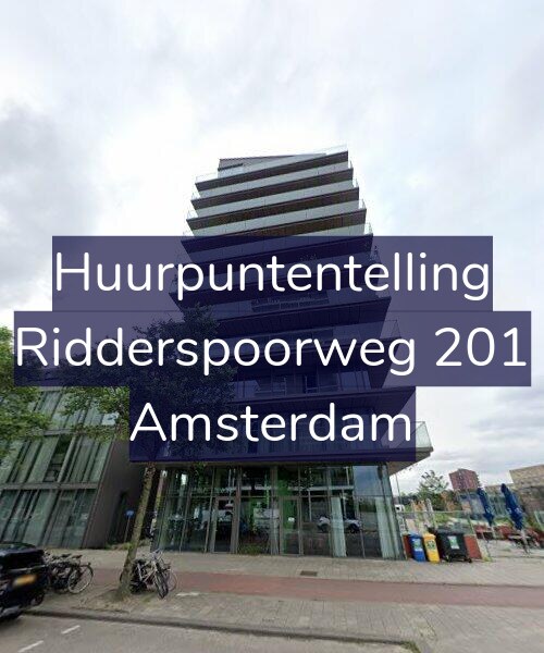 Foto gevel Huurpuntentelling voor Ridderspoorweg 201, Amsterdam