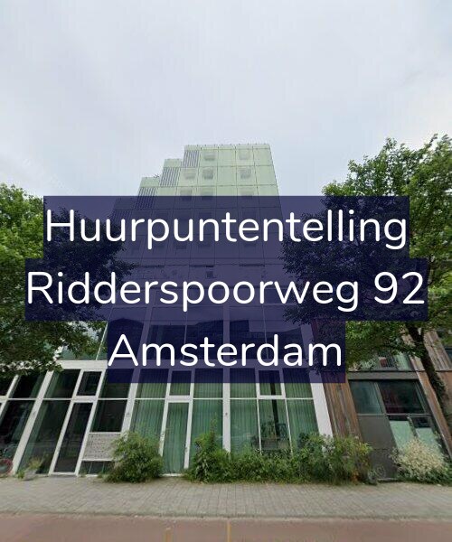Foto gevel Huurpuntentelling voor Ridderspoorweg 92, Amsterdam