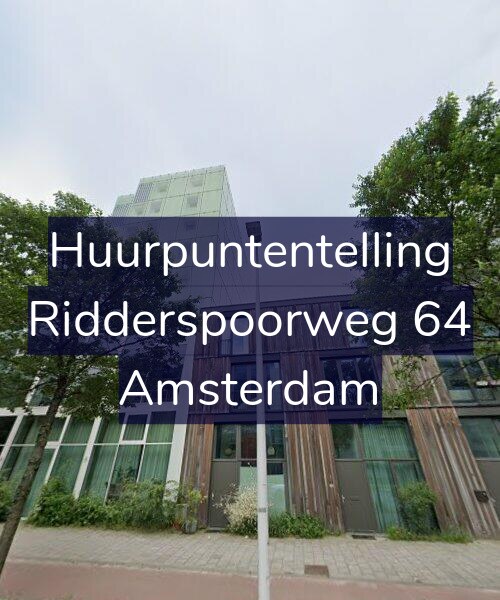 Foto gevel Huurpuntentelling voor Ridderspoorweg 64, Amsterdam