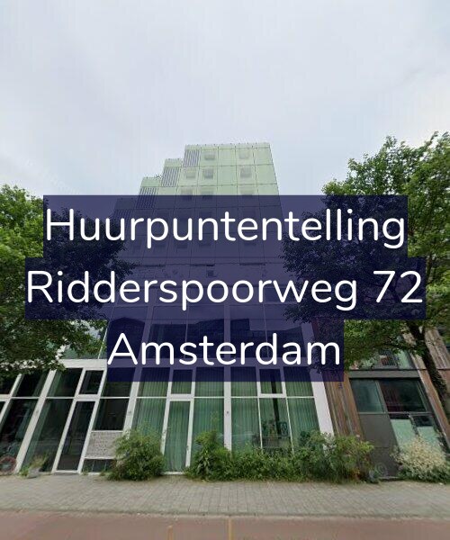 Foto gevel Huurpuntentelling voor Ridderspoorweg 72, Amsterdam