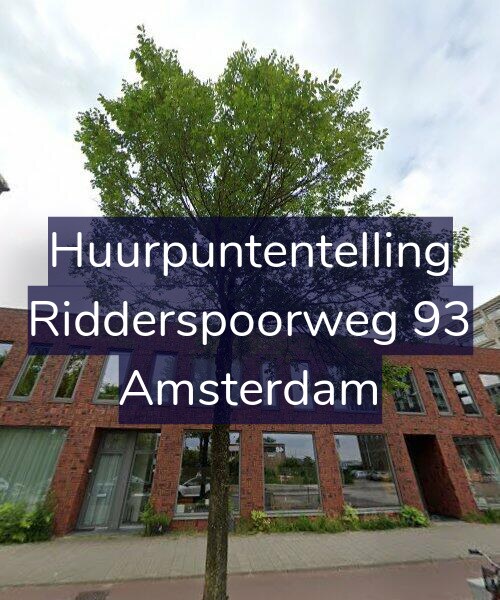 Foto gevel Huurpuntentelling voor Ridderspoorweg 93, Amsterdam