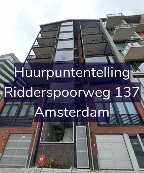Foto gevel Huurpuntentelling voor Ridderspoorweg 137, Amsterdam