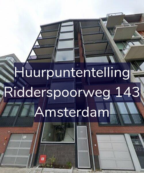 Foto gevel Huurpuntentelling voor Ridderspoorweg 143, Amsterdam