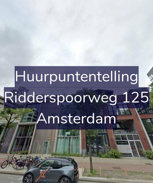 Foto gevel Huurpuntentelling voor Ridderspoorweg 125, Amsterdam