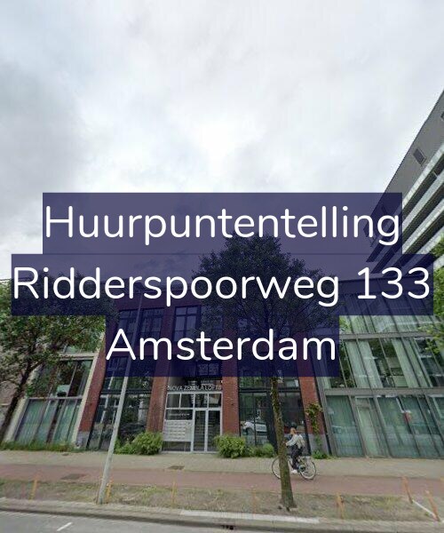 Foto gevel Huurpuntentelling voor Ridderspoorweg 133, Amsterdam