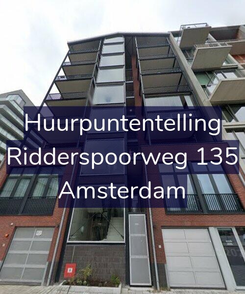 Foto gevel Huurpuntentelling voor Ridderspoorweg 135, Amsterdam