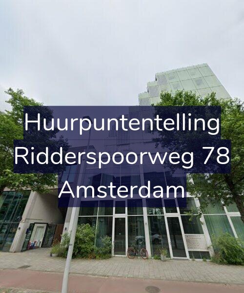 Foto gevel Huurpuntentelling voor Ridderspoorweg 78, Amsterdam
