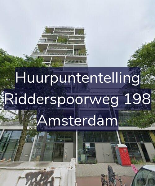 Foto gevel Huurpuntentelling voor Ridderspoorweg 198, Amsterdam