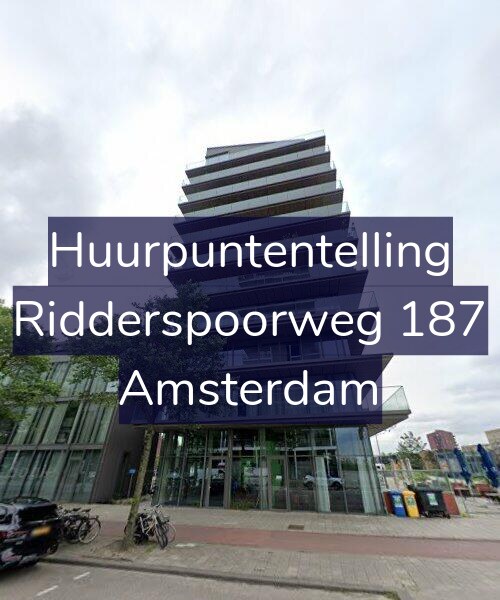 Foto gevel Huurpuntentelling voor Ridderspoorweg 187, Amsterdam
