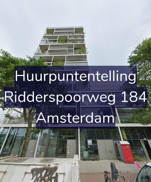 Foto gevel Huurpuntentelling voor Ridderspoorweg 184, Amsterdam