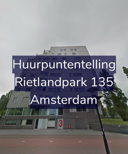Foto gevel Huurpuntentelling voor Rietlandpark 135, Amsterdam