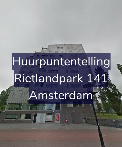 Foto gevel Huurpuntentelling voor Rietlandpark 141, Amsterdam