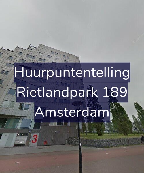 Foto gevel Huurpuntentelling voor Rietlandpark 189, Amsterdam