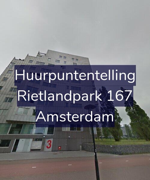 Foto gevel Huurpuntentelling voor Rietlandpark 167, Amsterdam