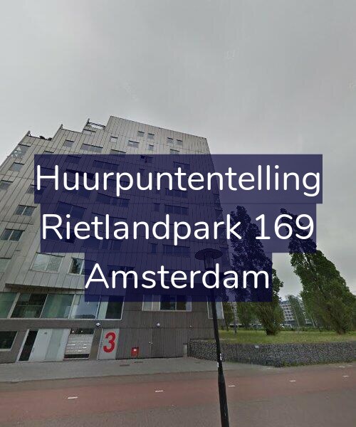 Foto gevel Huurpuntentelling voor Rietlandpark 169, Amsterdam