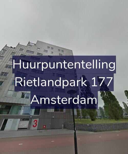 Foto gevel Huurpuntentelling voor Rietlandpark 177, Amsterdam