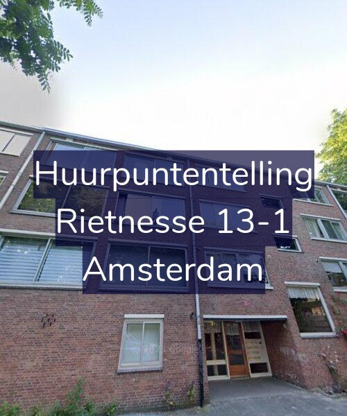 Foto gevel Huurpuntentelling voor Rietnesse 13-1, Amsterdam