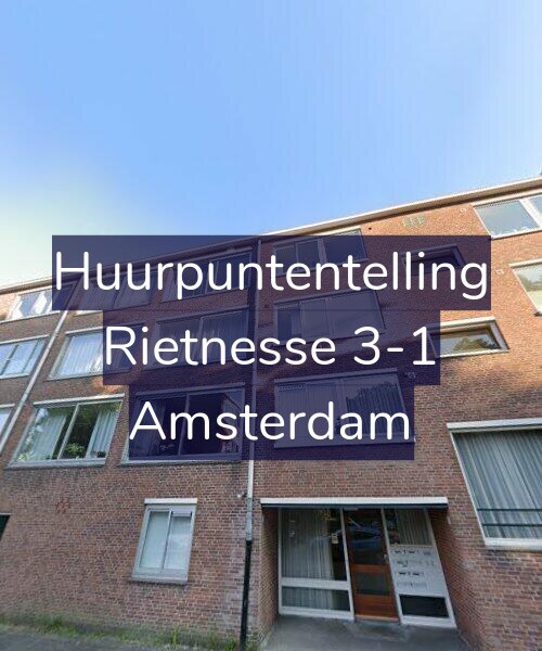 Foto gevel Huurpuntentelling voor Rietnesse 3-1, Amsterdam
