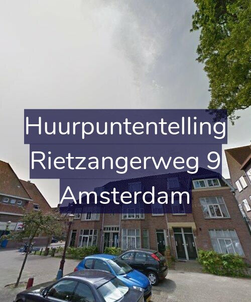 Foto gevel Huurpuntentelling voor Rietzangerweg 9, Amsterdam