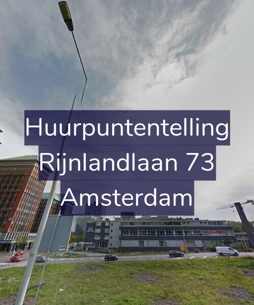 Foto gevel Huurpuntentelling voor Rijnlandlaan 73, Amsterdam