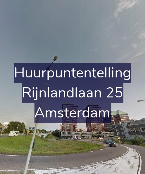 Foto gevel Huurpuntentelling voor Rijnlandlaan 25, Amsterdam