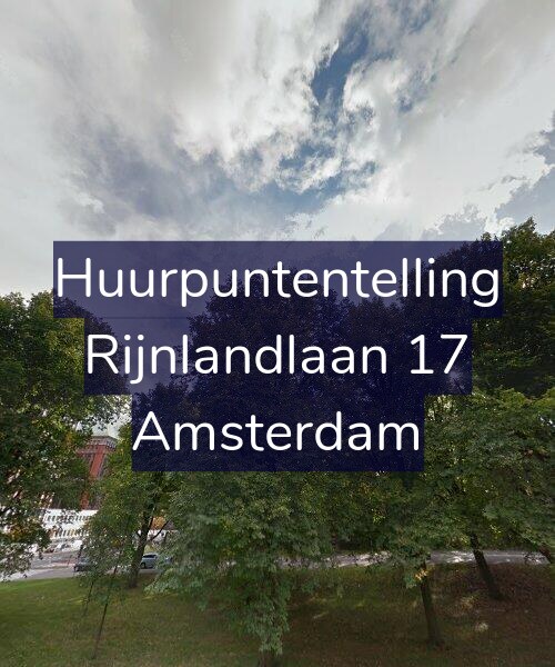 Foto gevel Huurpuntentelling voor Rijnlandlaan 17, Amsterdam