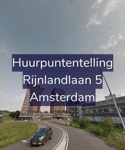 Foto gevel Huurpuntentelling voor Rijnlandlaan 5, Amsterdam
