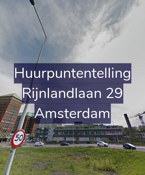 Foto gevel Huurpuntentelling voor Rijnlandlaan 29, Amsterdam
