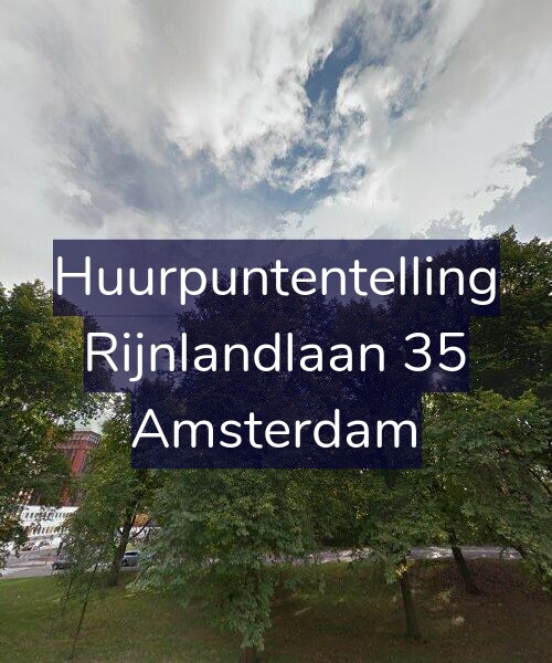 Foto gevel Huurpuntentelling voor Rijnlandlaan 35, Amsterdam