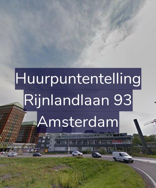 Foto gevel Huurpuntentelling voor Rijnlandlaan 93, Amsterdam