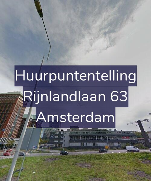 Foto gevel Huurpuntentelling voor Rijnlandlaan 63, Amsterdam