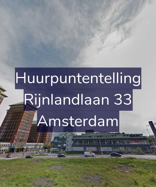 Foto gevel Huurpuntentelling voor Rijnlandlaan 33, Amsterdam