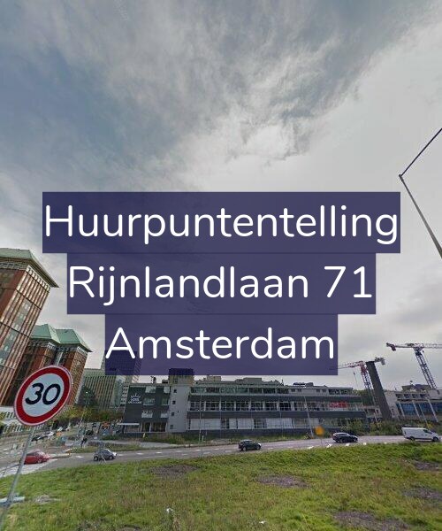 Foto gevel Huurpuntentelling voor Rijnlandlaan 71, Amsterdam