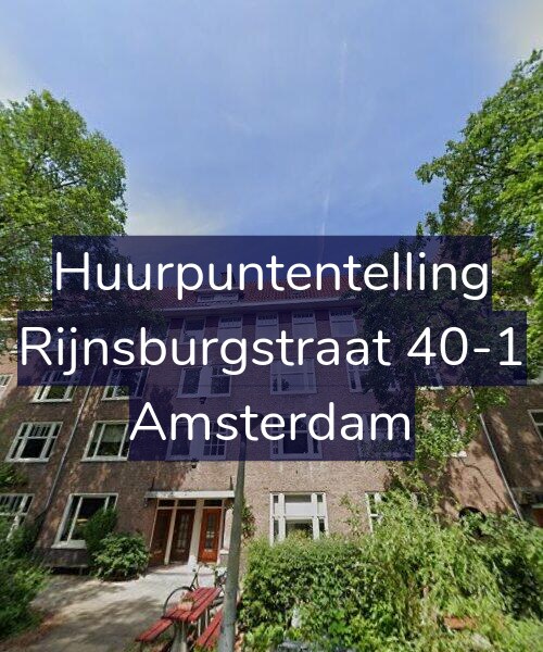 Foto gevel Huurpuntentelling voor Rijnsburgstraat 40-1, Amsterdam