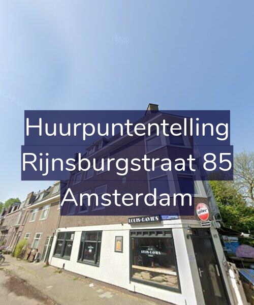 Foto gevel Huurpuntentelling voor Rijnsburgstraat 85, Amsterdam
