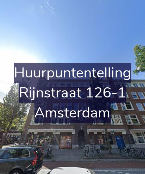 Foto gevel Huurpuntentelling voor Rijnstraat 126-1, Amsterdam