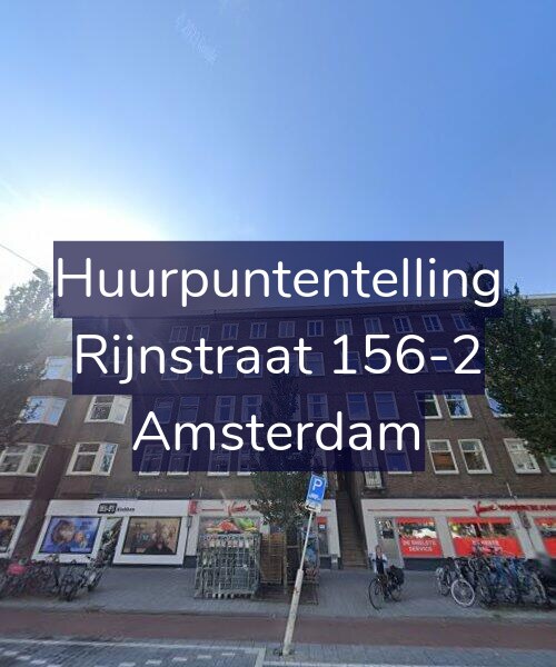 Foto gevel Huurpuntentelling voor Rijnstraat 156-2, Amsterdam