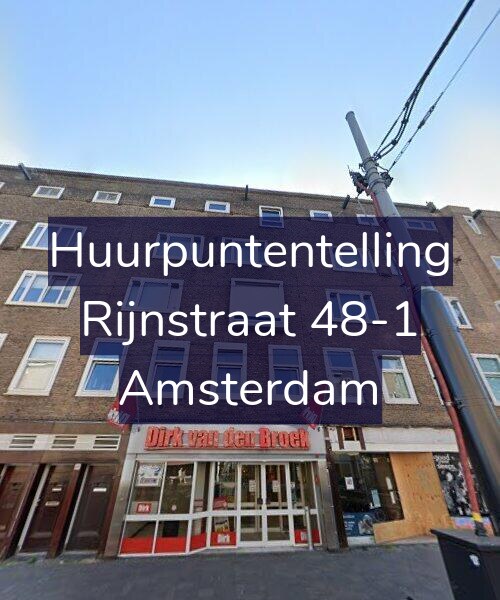 Foto gevel Huurpuntentelling voor Rijnstraat 48-1, Amsterdam