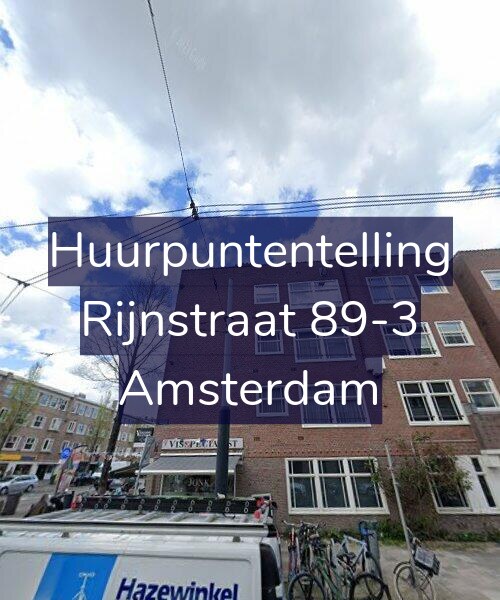 Foto gevel Huurpuntentelling voor Rijnstraat 89-3, Amsterdam